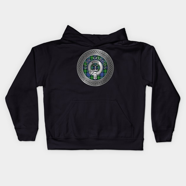 Clan Gordon Crest & Tartan Knot Kids Hoodie by Taylor'd Designs